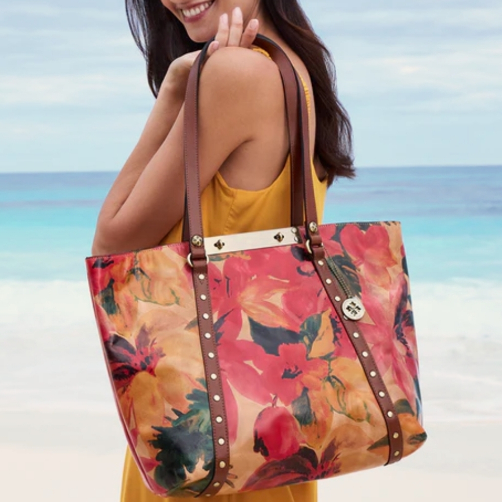 Patricia Nash Floral Benvenuto Tote NEW - Picture 3 of 13